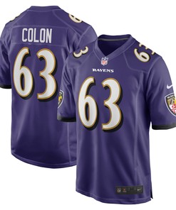 Trystan Colon Baltimore Ravens Game Player Jersey - Purple Nfl