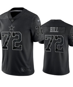 Trysten Hill 72 Dallas Cowboys Black Reflective Limited Jersey - Men