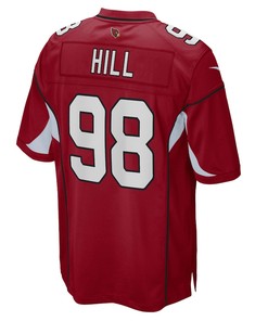 Trysten Hill 98 Arizona Cardinals Game Player Jersey - Cardinal