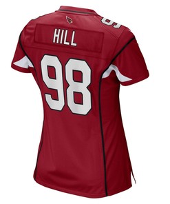 Trysten Hill 98 Arizona Cardinals Women's Game Player Jersey - Cardinal