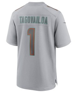Tua Tagovailoa 1 Miami Dolphins Atmosphere Fashion Game Jersey - Gray