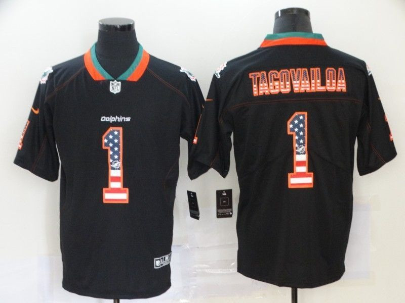 Tua Tagovailoa #1 Nfl 2020 Black Jersey