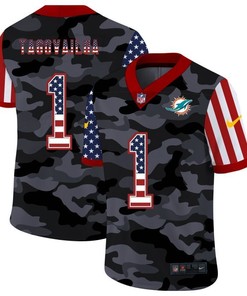 Tua Tagovailoa #1 Nfl 2020 Us Flag Camo Jersey
