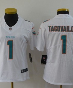 Tua Tagovailoa #1 Nfl 2020 White Womens Jersey