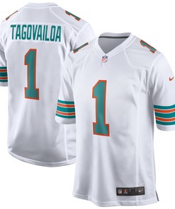 Tua Tagovailoa Miami Dolphins 2nd Alternate Game Jersey - White Nfl