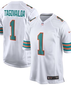 Tua Tagovailoa Miami Dolphins 2nd Alternate Game Jersey White Nfl