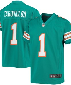 Tua Tagovailoa Miami Dolphins Alternate Game Jersey Aqua Nfl
