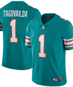 Tua Tagovailoa Miami Dolphins Alternate Vapor Limited Jersey - Aqua Jersey