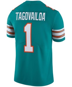 Tua Tagovailoa Miami Dolphins Alternate Vapor Limited Jersey - Aqua Jersey