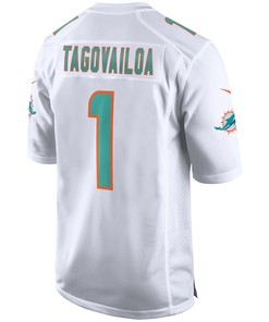 Tua Tagovailoa Miami Dolphins Game Jersey - White Jersey
