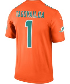 Tua Tagovailoa Miami Dolphins Inverted Legend Jersey - Orange Jersey