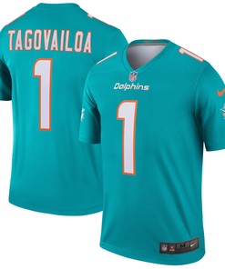 Tua Tagovailoa Miami Dolphins Legend Jersey - Aqua Nfl
