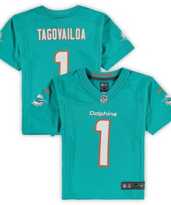 Tua Tagovailoa Miami Dolphins Preschool Game Jersey - Aqua Nfl