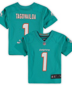 Tua Tagovailoa Miami Dolphins Toddler Game Jersey - Aqua Nfl