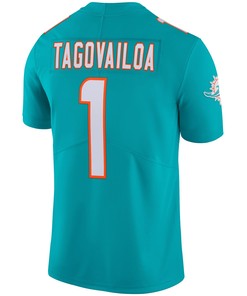Tua Tagovailoa Miami Dolphins Vapor Limited Jersey - Aqua Jersey