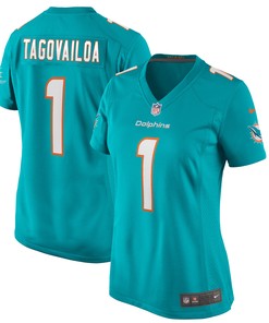 Tua Tagovailoa Miami Dolphins Womens Game Jersey Aqua Nfl