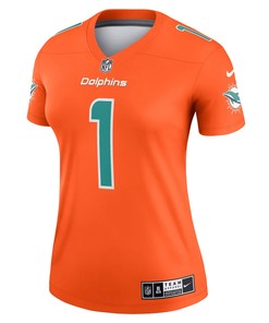 Tua Tagovailoa Miami Dolphins Women's Inverted Legend Jersey - Orange Jersey