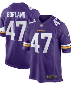 Tuf Borland Minnesota Vikings Game Jersey - Purple Nfl