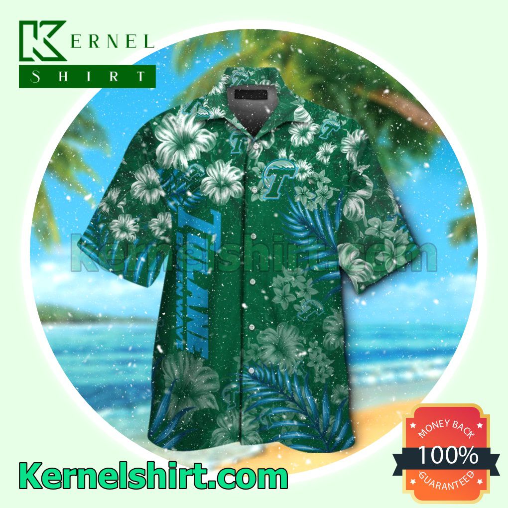 Tulane Green Wave Summer Hawaiian Shirt