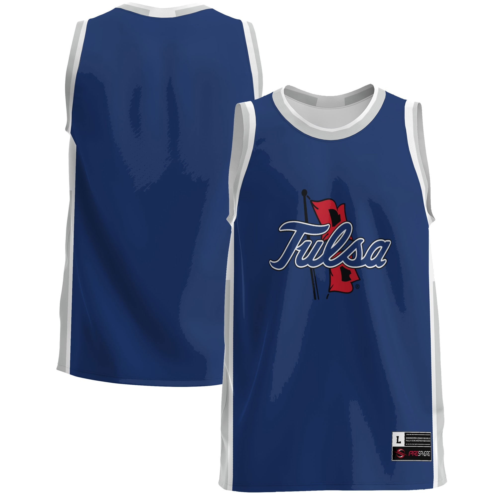 Tulsa Golden Hurricane Basketball Jersey - Navy Ncaa