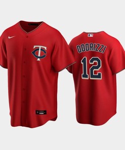 Twins 12 Jake Odorizzi Alternate Jersey Red Jersey