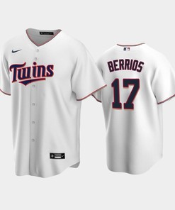 Twins 17 Jose Berrios Home White Jersey