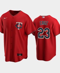 Twins 23 Nelson Cruz Alternate Jersey Red Jersey