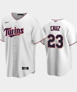Twins 23 Nelson Cruz Home White Jersey