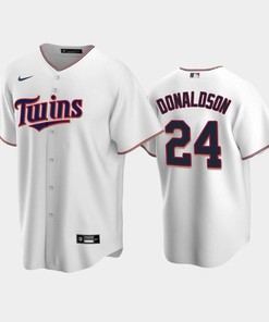 Twins 24 Josh Donaldson Home White Jersey