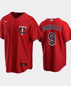 Twins 9 Marwin Gonzalez Alternate Jersey Red Jersey