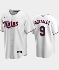 Twins 9 Marwin Gonzalez Home White Jersey