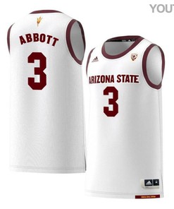 Ty Abbott 3 Arizona State Sun Devils Retro Basketball Youth Jersey - White