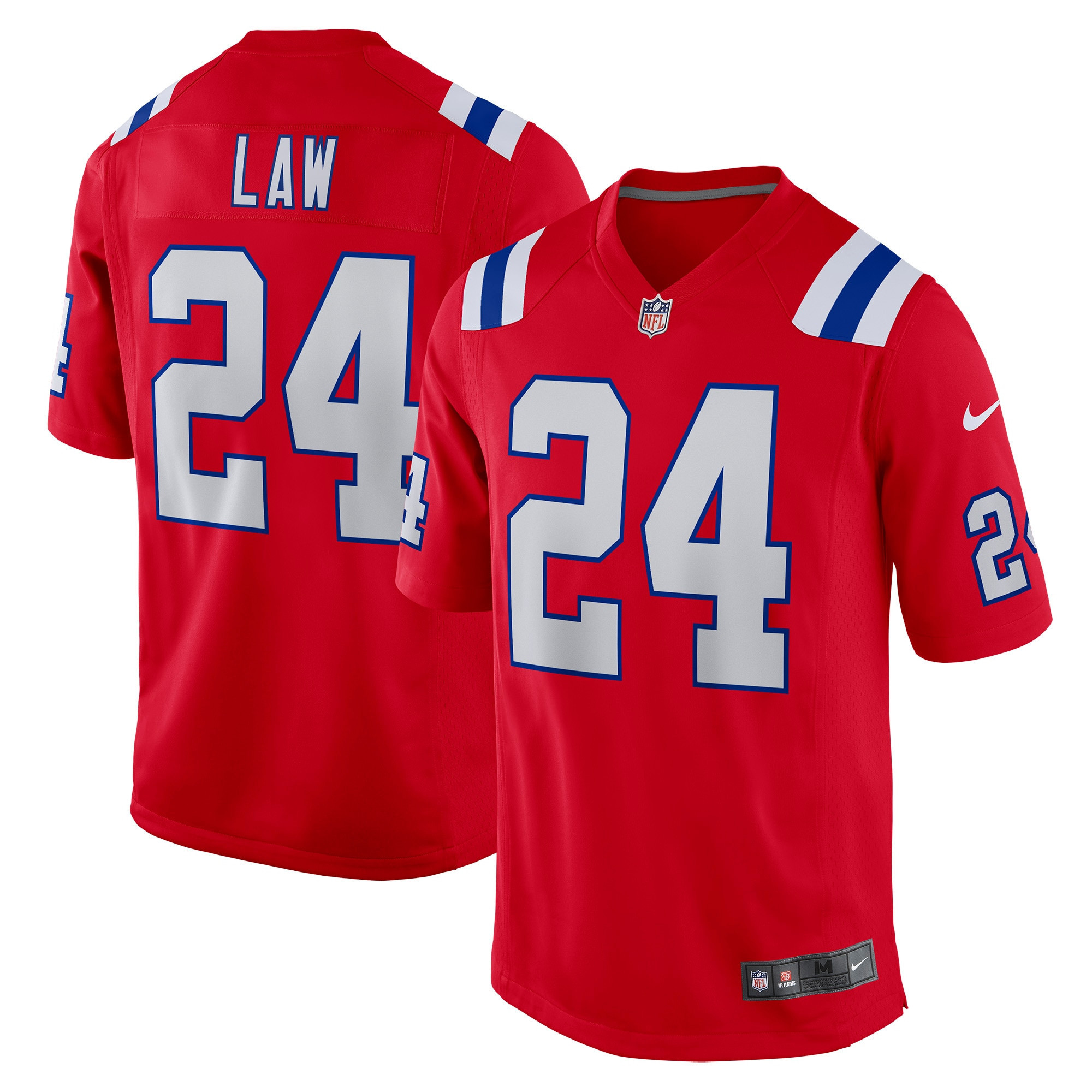 Ty Law New England Patriots Retired Player Alternate Game Jersey - Red Nfl