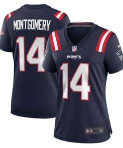 Ty Montgomery New England Patriots Womens Player Game Jersey - Navy Nfl