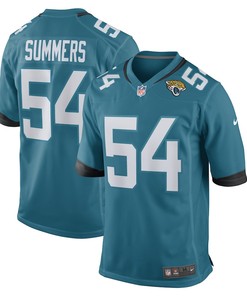 Ty Summers Jacksonville Jaguars Game Player Jersey - Teal