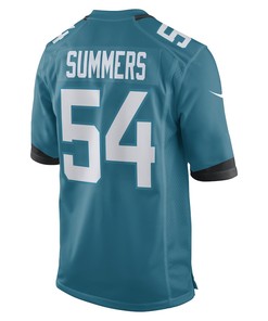 Ty Summers Jacksonville Jaguars Game Player Jersey - Teal