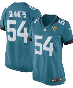 Ty Summers Jacksonville Jaguars Women's Game Player Jersey - Teal