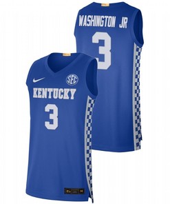 TyTy Washington Jr. 3 Kentucky Wildcats 2023 College Basketball Men Jersey - Royal