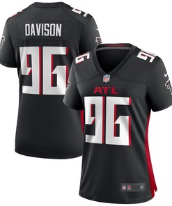 Tyeler Davison Atlanta Falcons Womens Game Jersey - Black Nfl