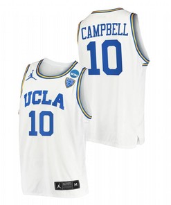 Tyger Campbell 10 UCLA Bruins 2022 March Madness Sweet 16 Men Jersey - White
