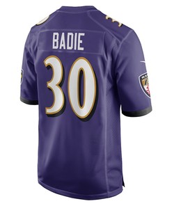 Tyler Badie Baltimore Ravens Player Game Jersey - Purple