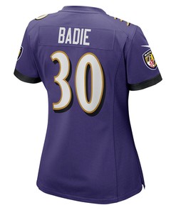 Tyler Badie Baltimore Ravens Women's Player Game Jersey - Purple