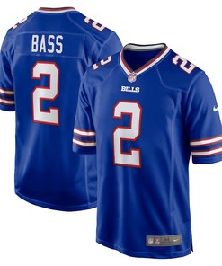 Tyler Bass 2 Buffalo Bills Game Player Jersey - Royal