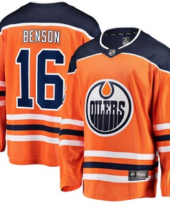 Tyler Benson Edmonton Oilers Fanatics Branded Home Breakaway Player Jersey - Orange Nhl