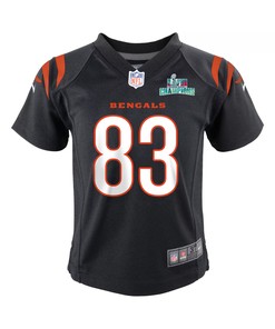 Tyler Boyd 83 Cincinnati Bengals Super Bowl LVII Champions Youth Game Jersey - Black