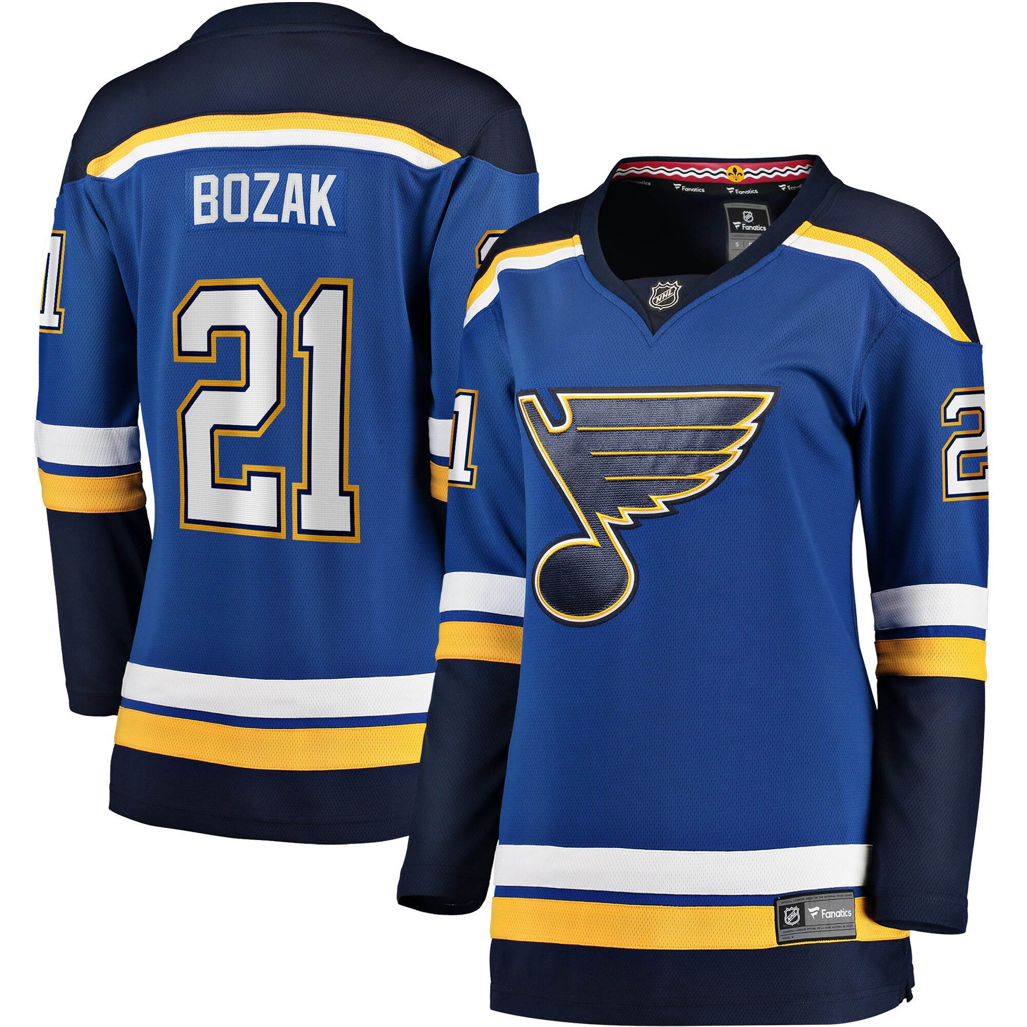 Tyler Bozak St. Louis Blues Fanatics Branded Womens Home Breakaway Player Jersey - Blue Nhl