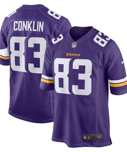 Tyler Conklin Minnesota Vikings Game Jersey - Purple Nfl