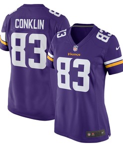 Tyler Conklin Minnesota Vikings Womens Game Jersey - Purple Nfl