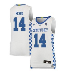 Tyler Herro 14 Kentucky Wildcats Basketball Elite Men Jersey - White