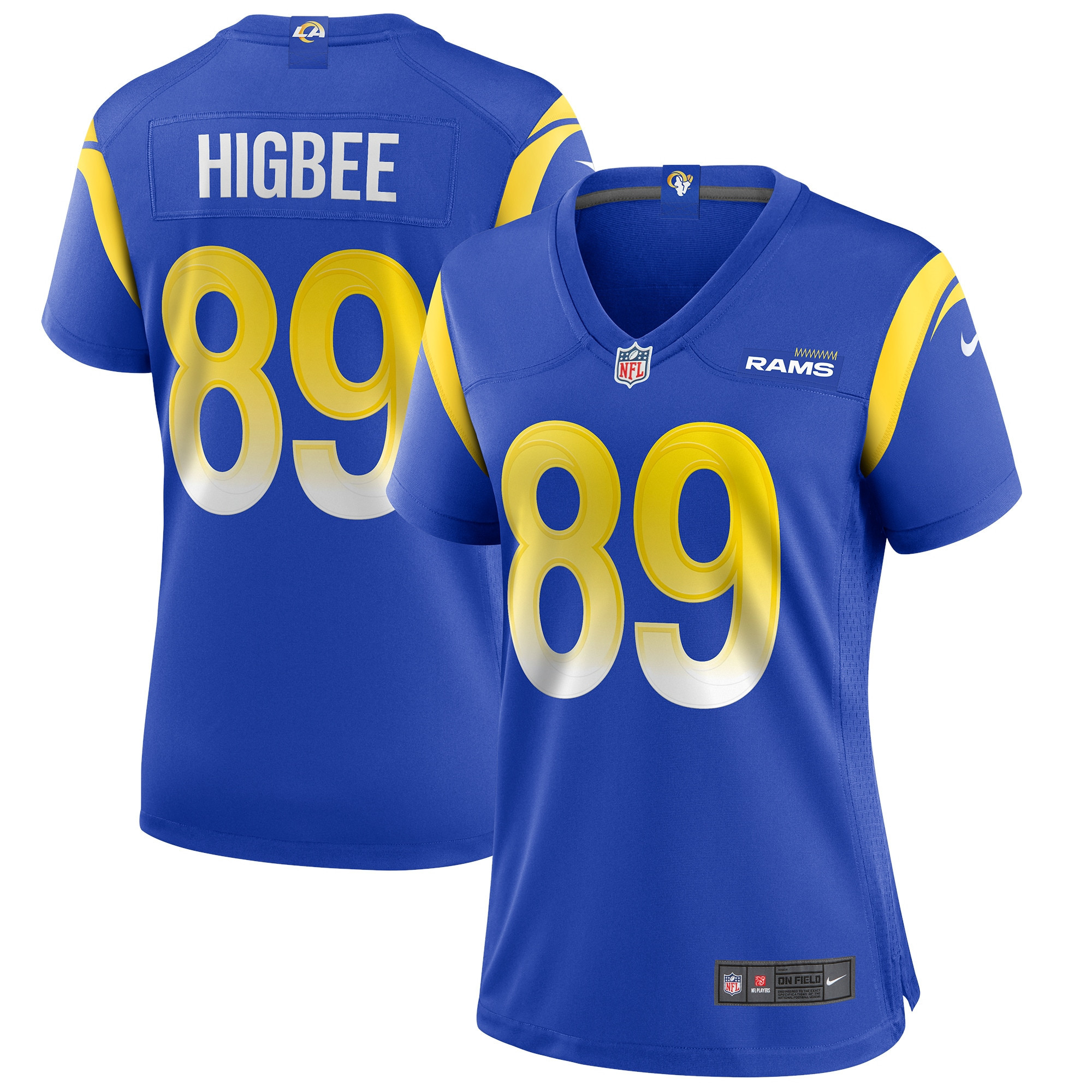 Tyler Higbee Los Angeles Rams Womens Game Player Jersey - Royal Nfl